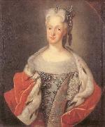 Louis de Silvestre Portrait of Maria Josepha of Austria oil painting on canvas